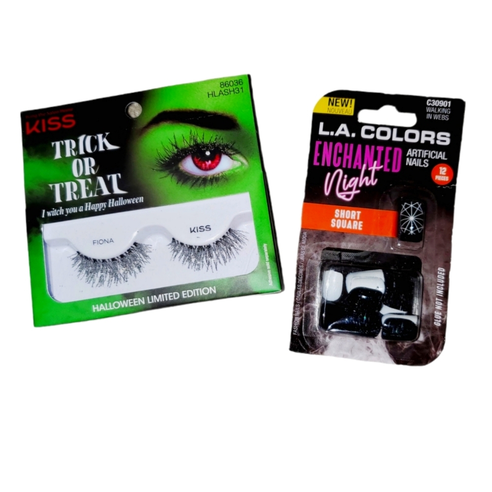 NEW KISS and L.A. COLORS Limited Edition Lash and Nail Combo